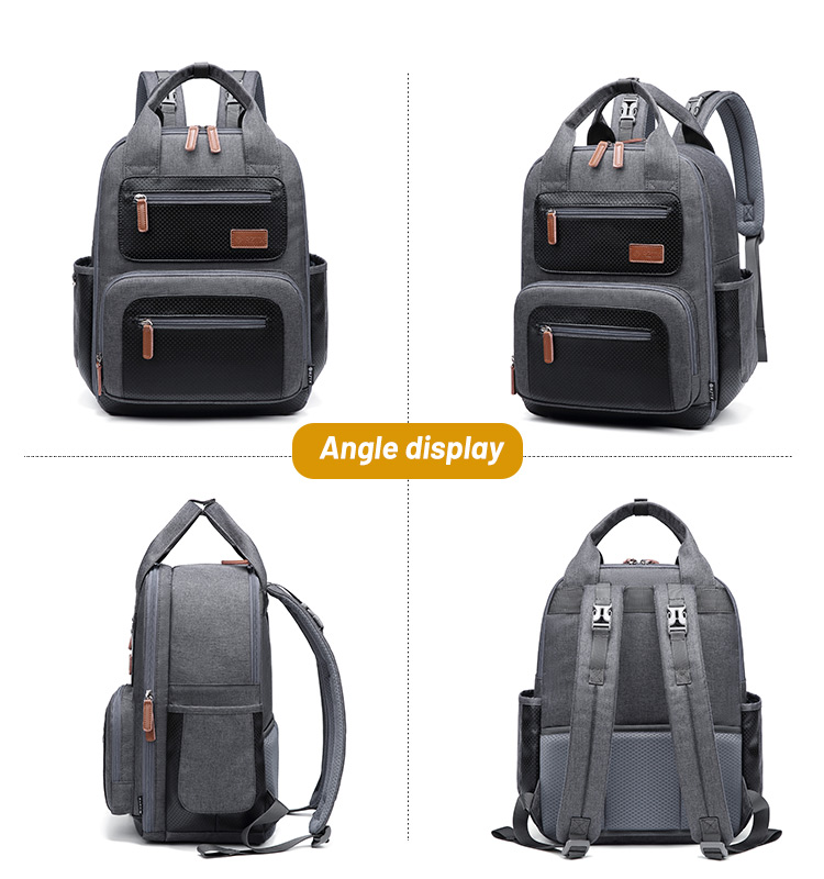 Multifunctional Nappy Backpack Scratch Resistant 23l Mommy Bag Rucksack