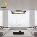 Minimalist Living Room Round Chandelier Modern Creative Styles Glass LED Pendant