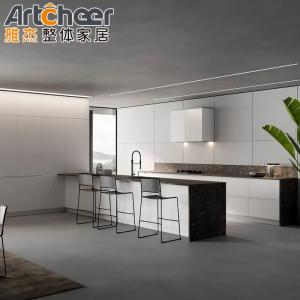 Wholesale Kitchen Furniture Cabinet Set with Island Table and Hinge Accessories in Modern Design from china suppliers