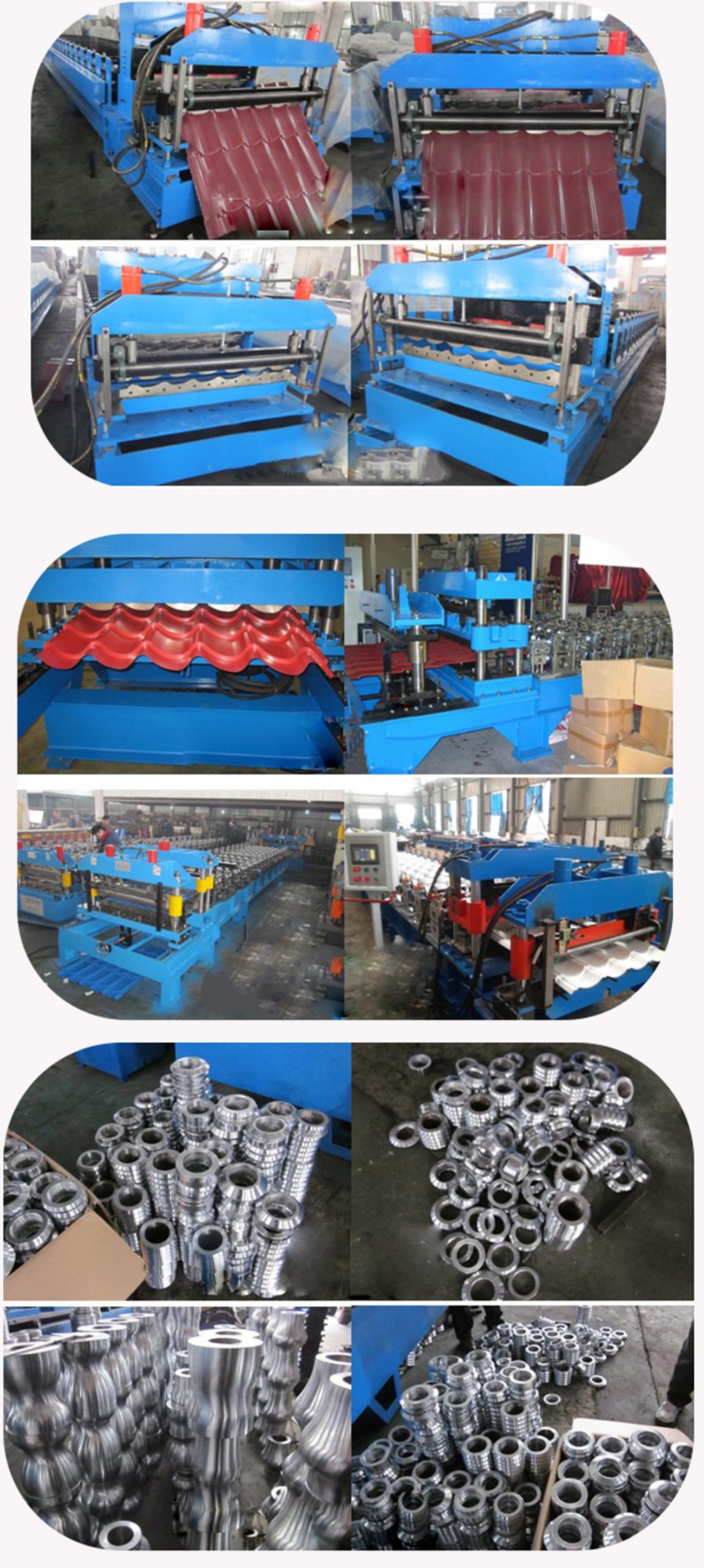 Alibaba china promotional glazed tile forming machine for 1100