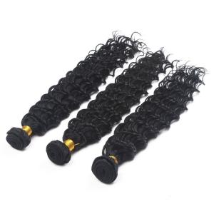 Wholesale Virgin Malaysian Remy Hair Extensions Deep Wave With Thick Bottom from china suppliers