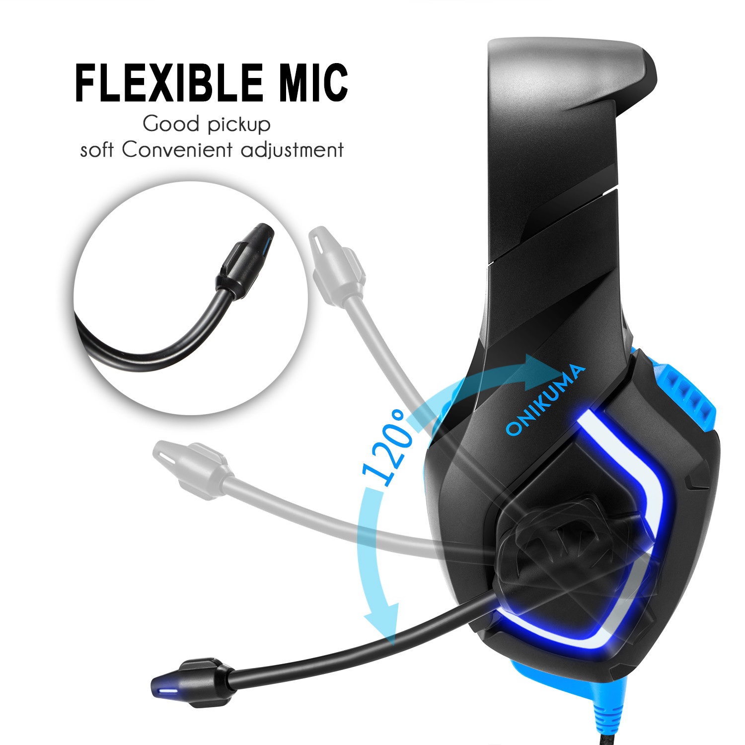 PS4 2.2m 117dB Onikuma K1B Stereo Gaming Headset