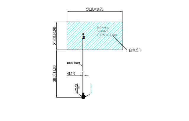 Mini Wifi Patch FPC 4G LTE Antenna Full Band Compatible With 2G / 3G