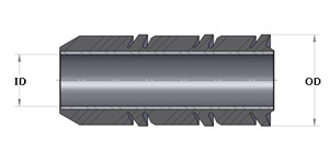 Hot selling wholesale TA Style Rubber Oilfield Swab Cups Steel Core Wire Tubing