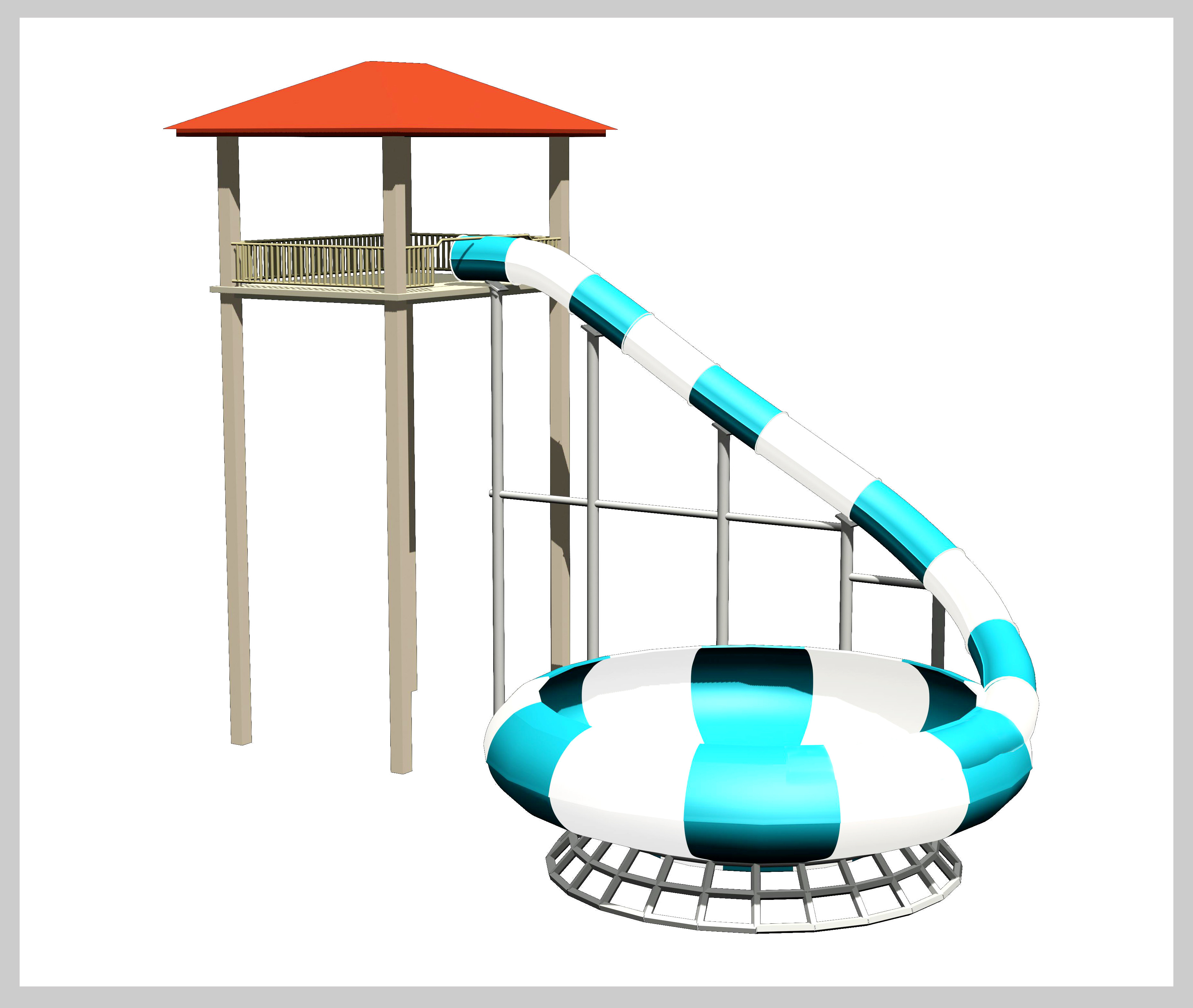 Customized Exciting Aqua Park Fiberglass Water Slides / Body Slide for Water Fun