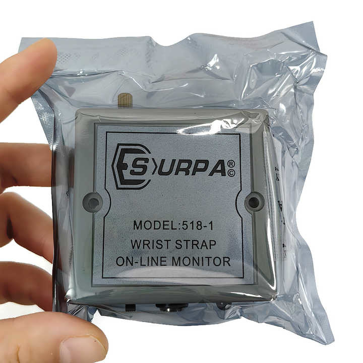 Anti Static Wrist Strap Online Monitoring Instrument SURPA 518-1 Static Ring Grounding Automatic Alarm Tester