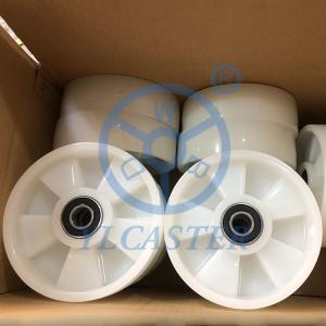 Wholesale 7&quot;X2&quot; White Nylon Pallet Jack Steer Wheels 1320LBS Load Capacity from china suppliers