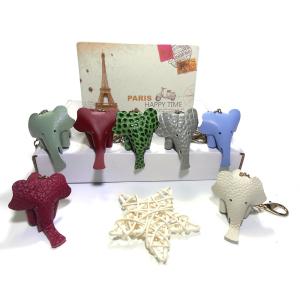 Wholesale OEM Cute Gold Plating Animal Leather Keychain CE Certification from china suppliers