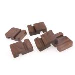 Walnut wooden cell phone stand Wooden Desktop Mobile Phone Holder