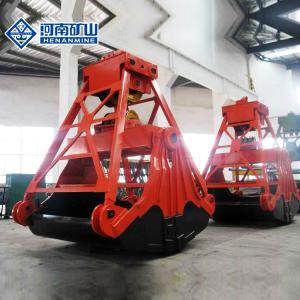 Wholesale 5 - 24 Cbm Hydraulic Block Grab Bucket , Port Double Disc Hydraulic Orange Peel Grab from china suppliers