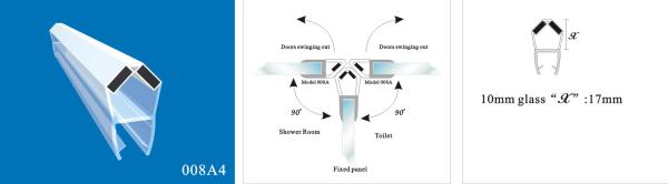 Sealing Strips/waterproof magnetic strips/shower door seals/PVC Magnetic Seal