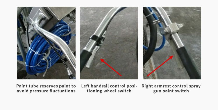 Traffic Acrylic Pneumatic Road Marking Spray Paint Machine