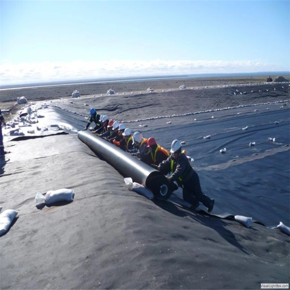 White Waterproofing Geomembrane 0.5mm 1mm Fish Farming Pond Liner HDPE Geomembranas