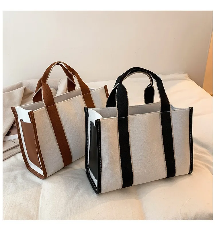 Trend Canvas Bag Ladies Fashion Shoulder Handbag Large Capacity Women's Single Shoulder Bag