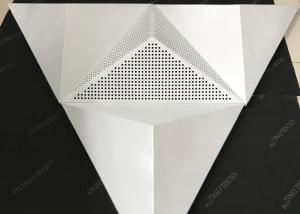 Wholesale Sound Absorption Coefficient Ceiling Clouds / Perforated Metal Ceiling Tiles from china suppliers