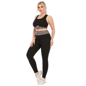 Wholesale Anti UV Women's Plus Size Sportswear High Waist Matching Sports Bra And Leggings from china suppliers