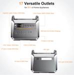 2000W Portable Solar Power LiFePO4 Battery Station 110V 120V 220V AC Output