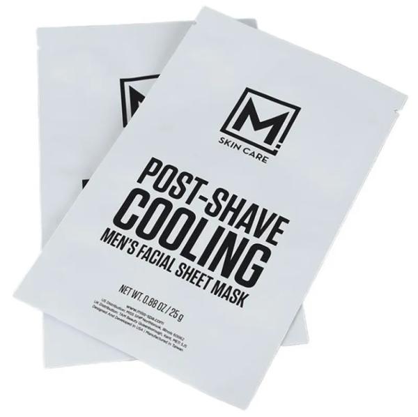 Custom Logo Printed Three Side Heat Sealable Flat Cosmetic Facial Mask Packaging