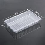 Disposable 33*22*5cm Plastic Food Tray Whole Chicken Meat Dessert Tray PP MAP