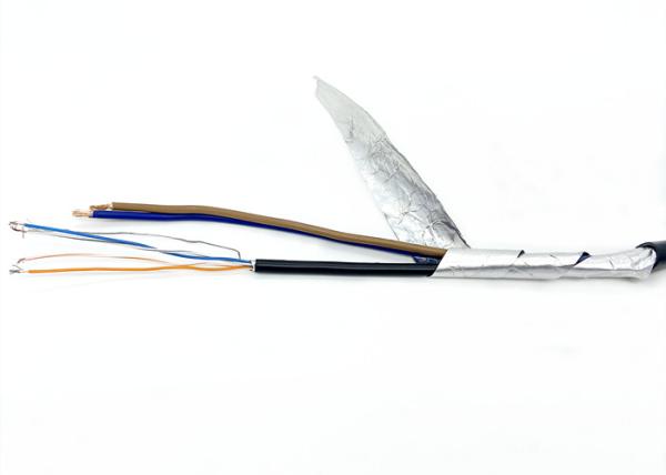 Round 2 Pair Communication Bulk CCTV Cable With 2C 1.5MM2 Low Volatge Electric