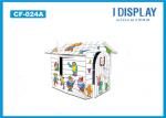 Small Kids Cardboard House / Cardboard Coloring Playhouse For Indoor Supermarket
