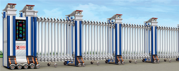 Electric Security Automatic Driveway Retractable Gate 40 Persons / Min