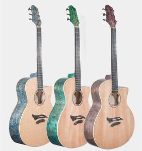 Wholesale 41 inch Solid Spruce wood Acoustic Guitar 2019 Drottingholm 3 colors Burst Maple Guitar,Free shipping from china suppliers