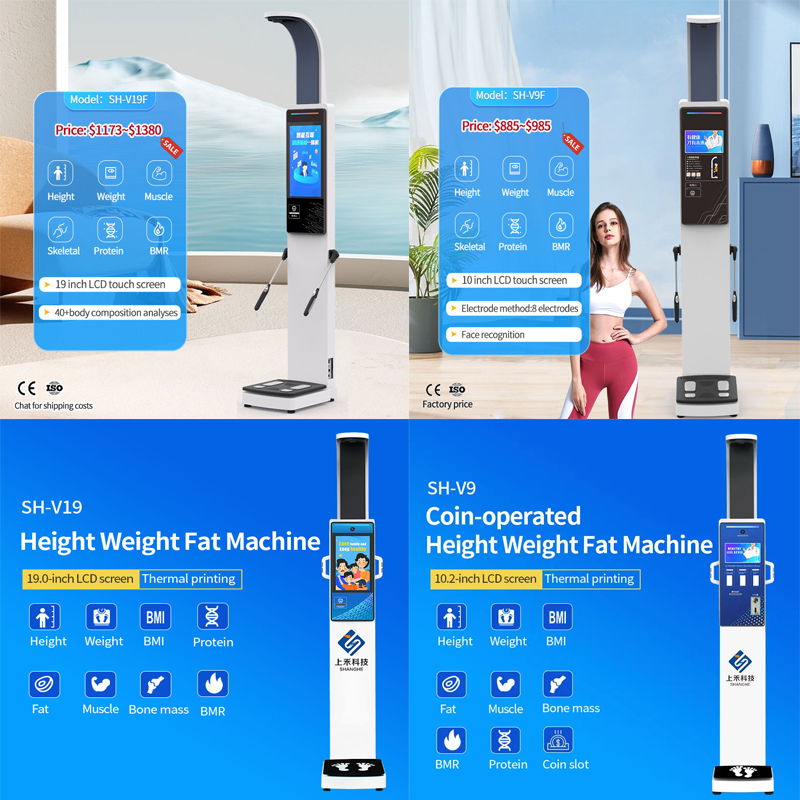 Professional 3d Body Scanner Fitness Composition Analyzer With Printer In Body Fat Analyzer