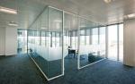 Aluminum Glass Office Partitions Frosted Glass Partitions Sound Proof