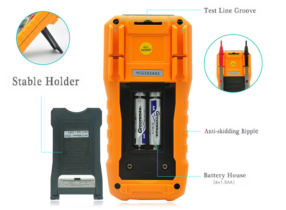 Professional Auto Range Digital Multimeter With USB Interface And T-RMS