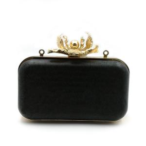 Wholesale Unique Flower Nob Light Gold Box Clutch Frame Iron Frame from china suppliers