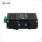 Fiber Gigabit Media Converter Industrial 2-Port 10/100/1000T 802.3at 60W To 1