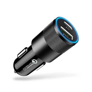 Wholesale 30w Dual USB Fast Car Phone Charger , PD3.0 USB Type C Car Charger For Iphone from china suppliers