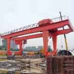 Port 50 Ton Rail Mounted Container Gantry Crane Double Girder 1 Year Warranty