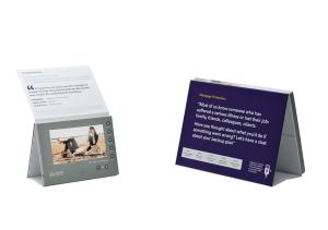 Wholesale 7 inch LCD advertising video player brochure,A frame video brochure with stand from china suppliers