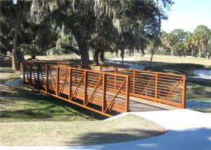 Wholesale Fast Assembled Prefabricated Steel Pedestrian Bridges / Steel Truss Pedestrian Bridge For Walk from china suppliers