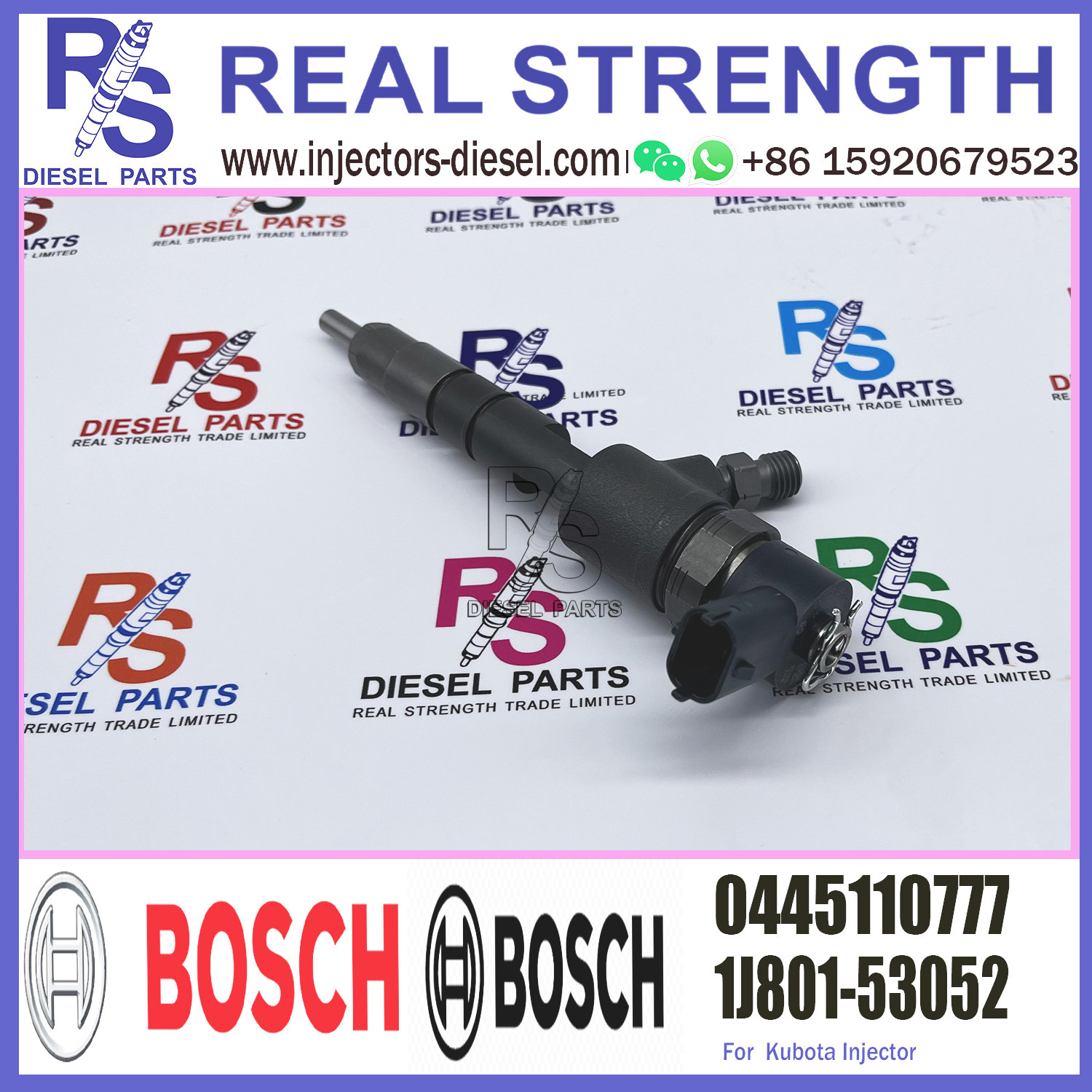 New Diesel Common Rail Fuel Injector 0445110777 0445110776 1112010-E4115 for Diesel Engine