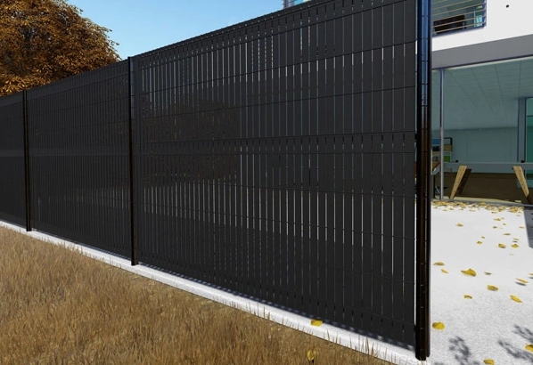 privacy curved mesh fence
