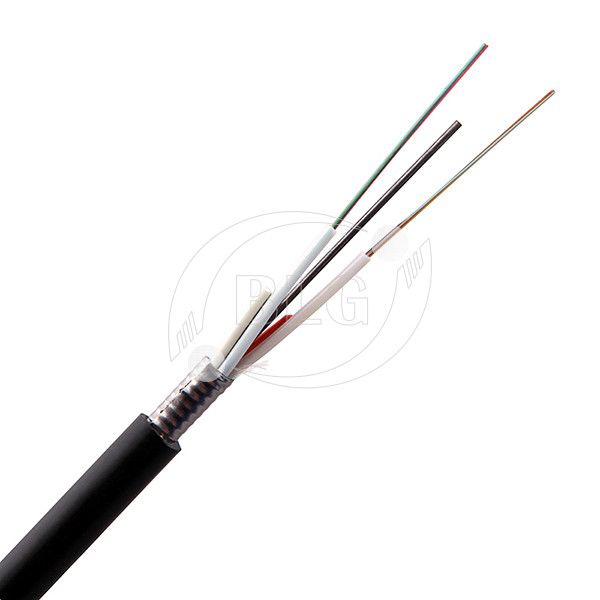 Exterior 8 Cores GYFTA53 Bulk Fiber Optic Cable With Aluminium Tape Armored