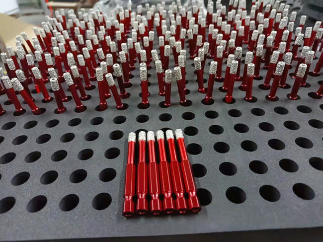 45Mn Diamond Hexagonal Shank Diamond Core Drill Bit Set Vacuum Brazed