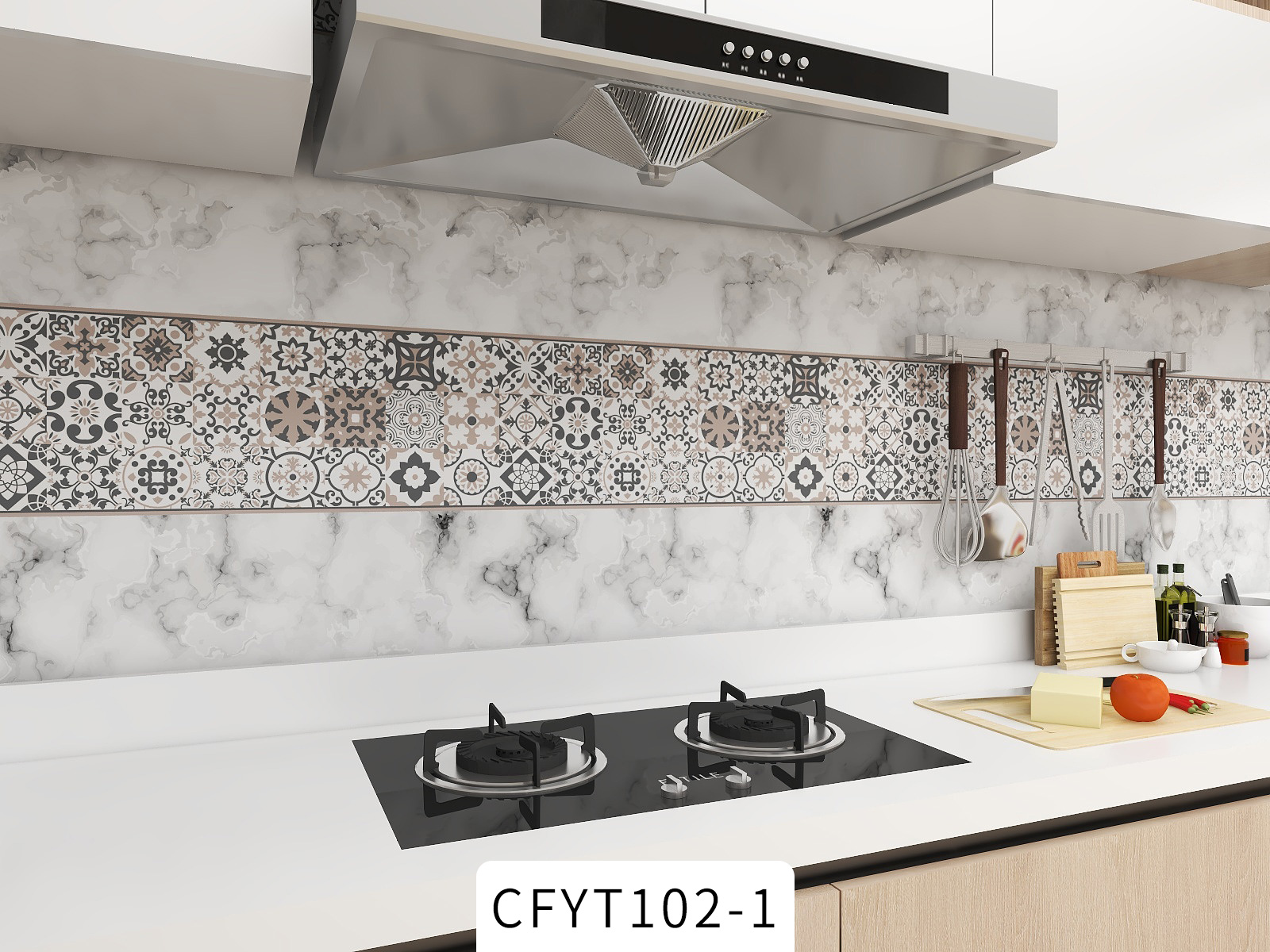OEM/ODM Kitchen Foil Sticker Backsplash Wallpaper with Fireproof and Removable Design