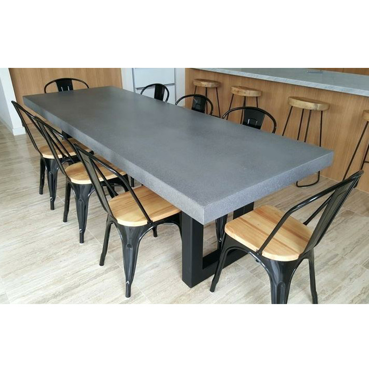 Rectangular Shape Concrete Dinning Table For Patio Garden Home GRC tables