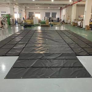 Wholesale Black PVC Tarpaulin Fabric Strong Semi Truck Tarpaulin Tarp Lumber Tarps from china suppliers