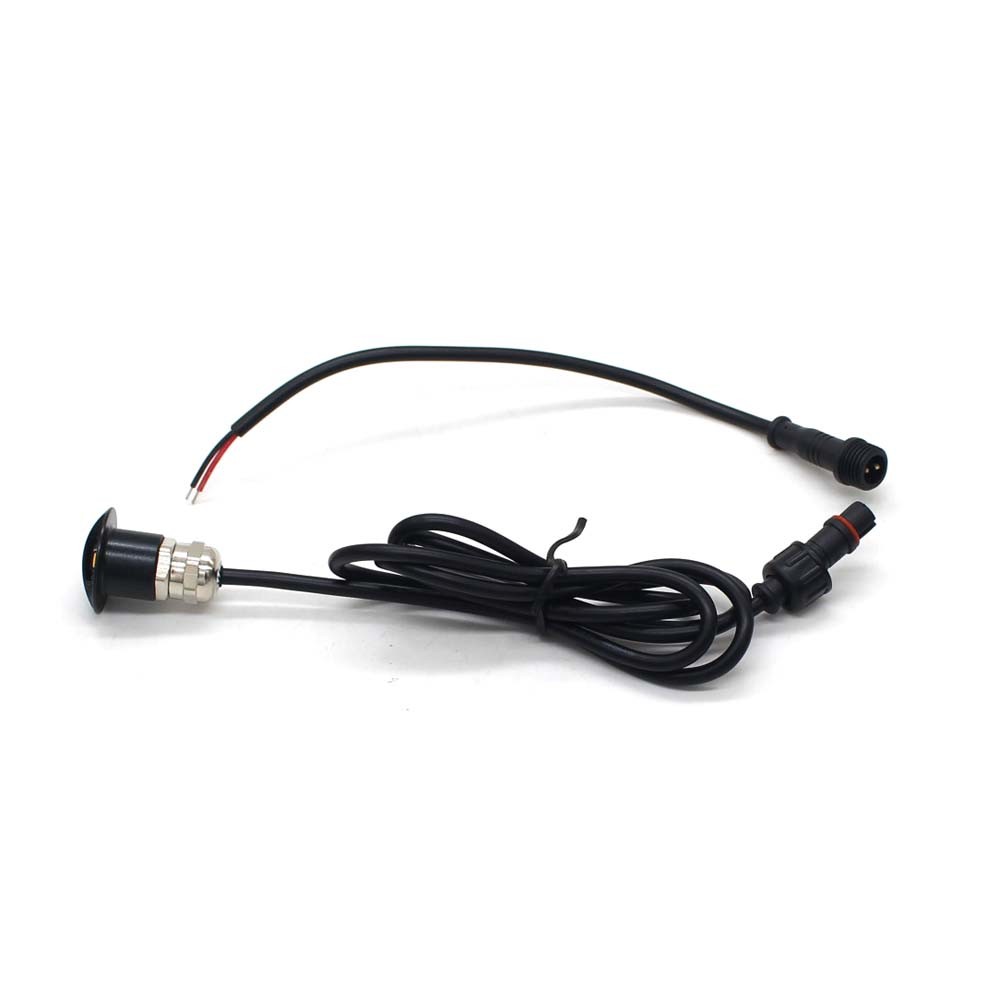 Black 1W 12Volt Eyelid Waterproof LED Deck Lights