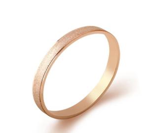 Wholesale Rose Gold Matte Couple Engagement Rings Elegant Fashion Jewelry Stainless Steel Ring from china suppliers