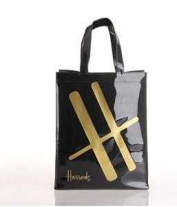 Wholesale Customized Sewing Black PVC Handbags , Plastic PVC Promotional Bags from china suppliers