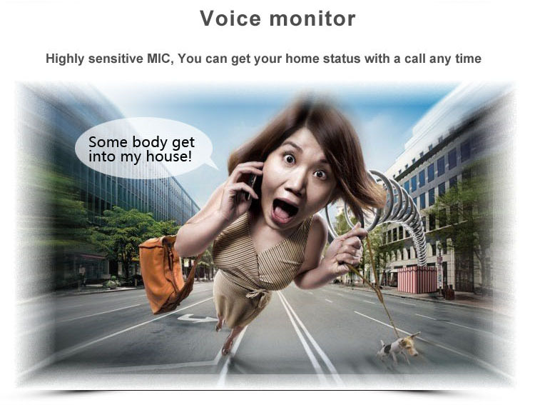 Wireless gprs/gsm smart door alarm tracker with microphone voice monitoring rf-v13