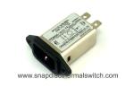 General Purpose EMI Power Line Filter 100DB Input Durable Metal Housing