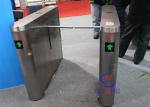IC ID Card Silvery Drop Arm Turnstile Di - directional Barrier Arm Gates CE