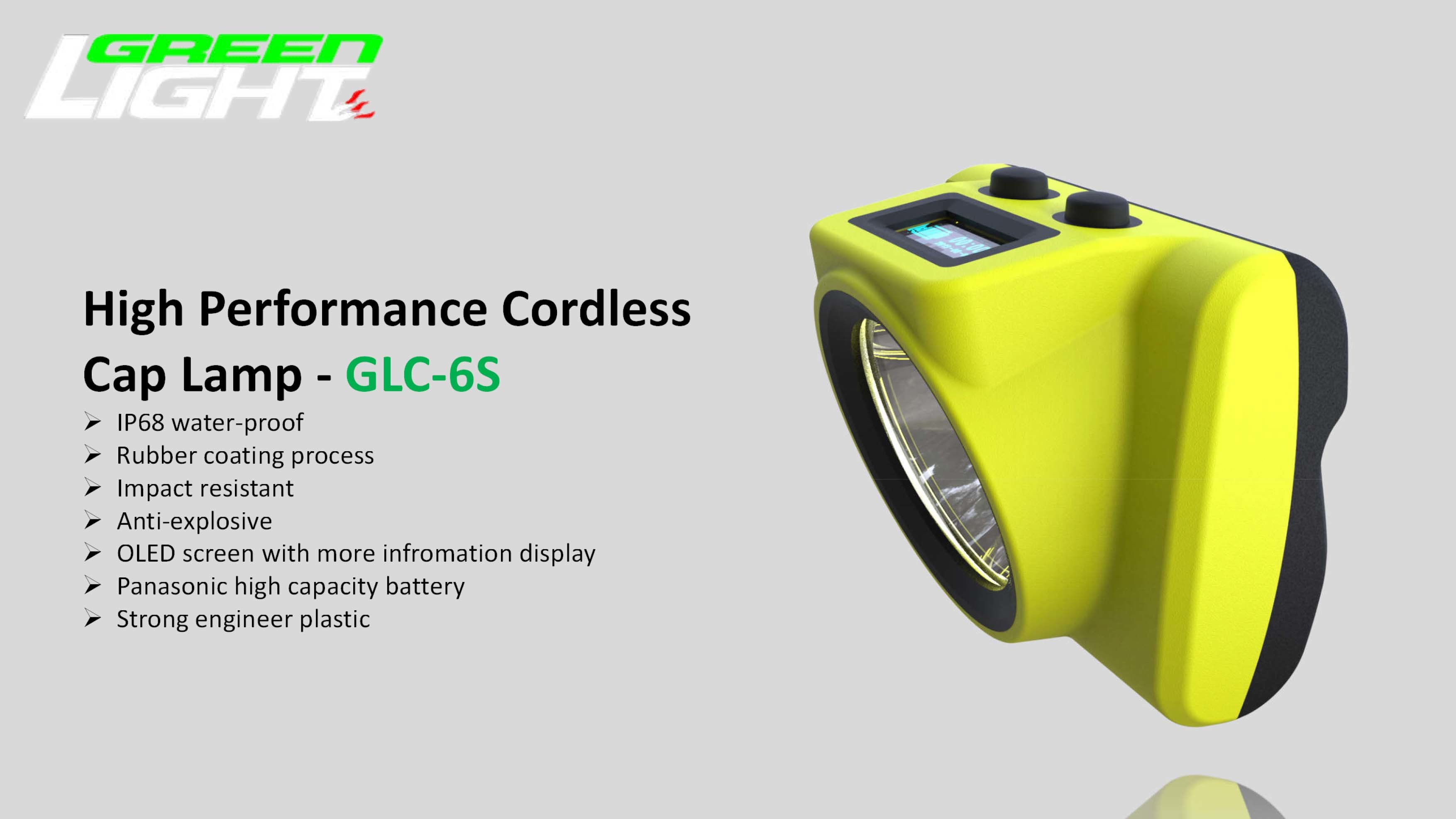 18000lux 6.8Ah Wireless Coal Mining Headlamp 232lum With OLED Screen